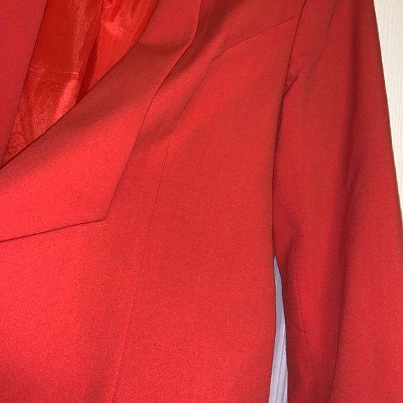 Nine West bright red open front blazer size 16 - Picture 5 of 9